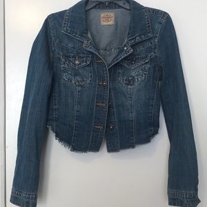 Cropped jean jacket